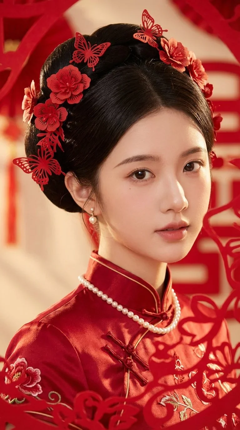 Traditional Chinese Bridal Portrait — image prompt preview