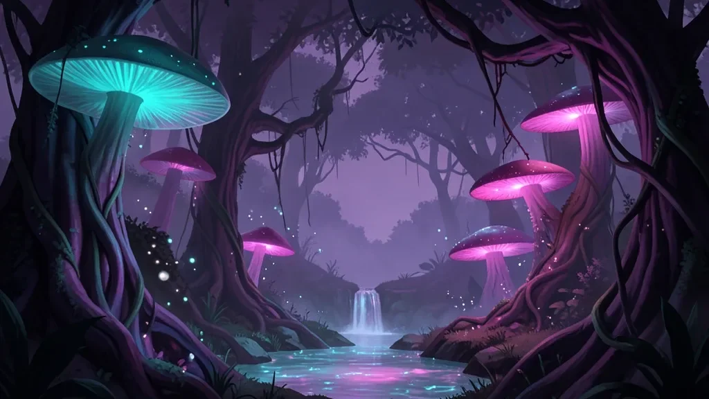 Alien Jungle Biome Concept Art — image prompt preview