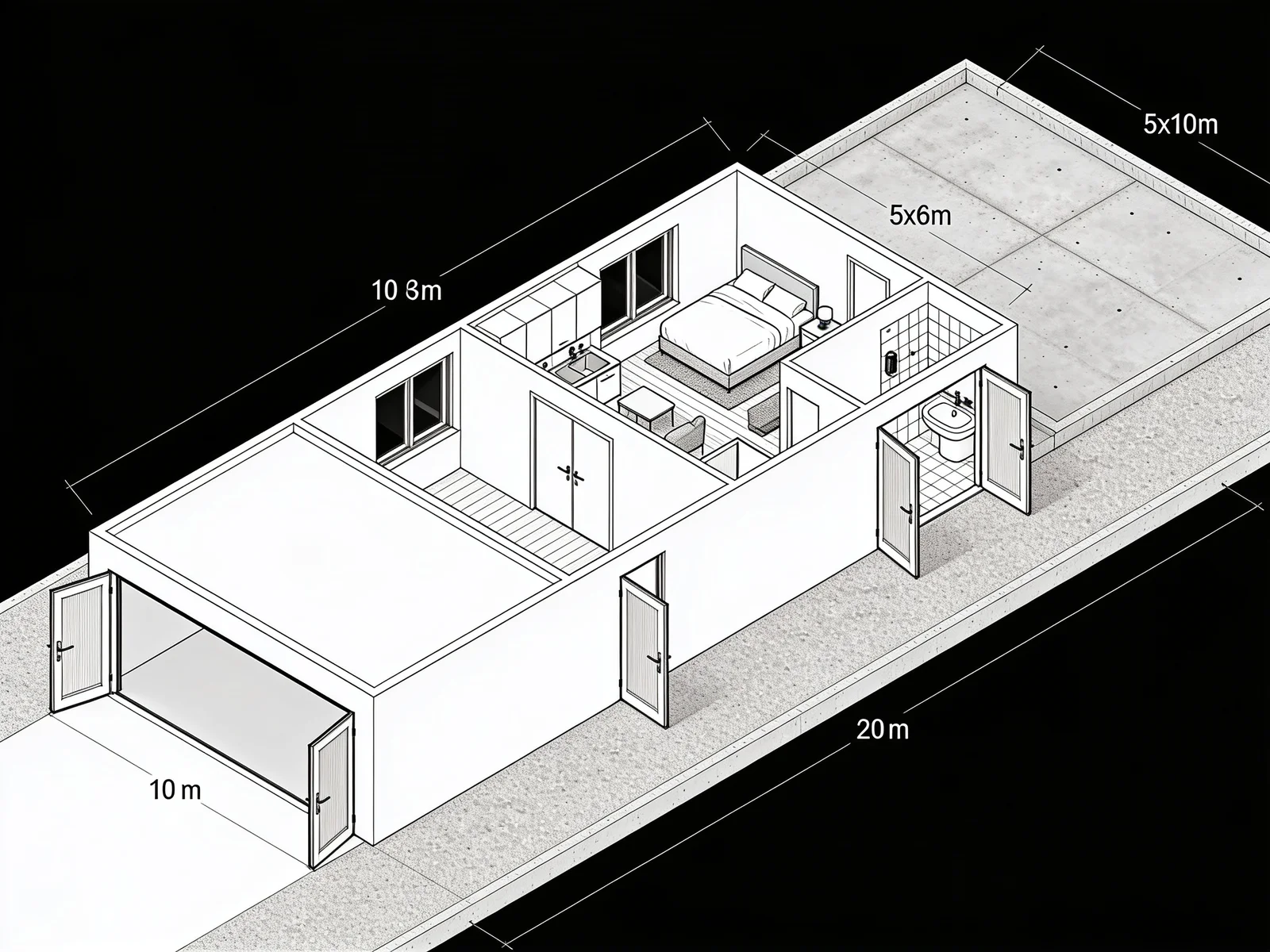 Architectural Floor Plan — image prompt preview