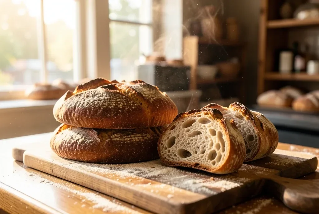 Artisan Sourdough Bakery Counter — image prompt preview