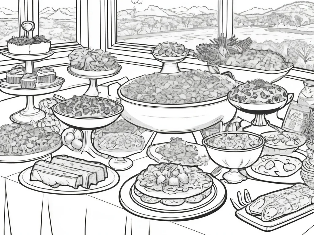 B&W Coloring Book Page — image prompt preview