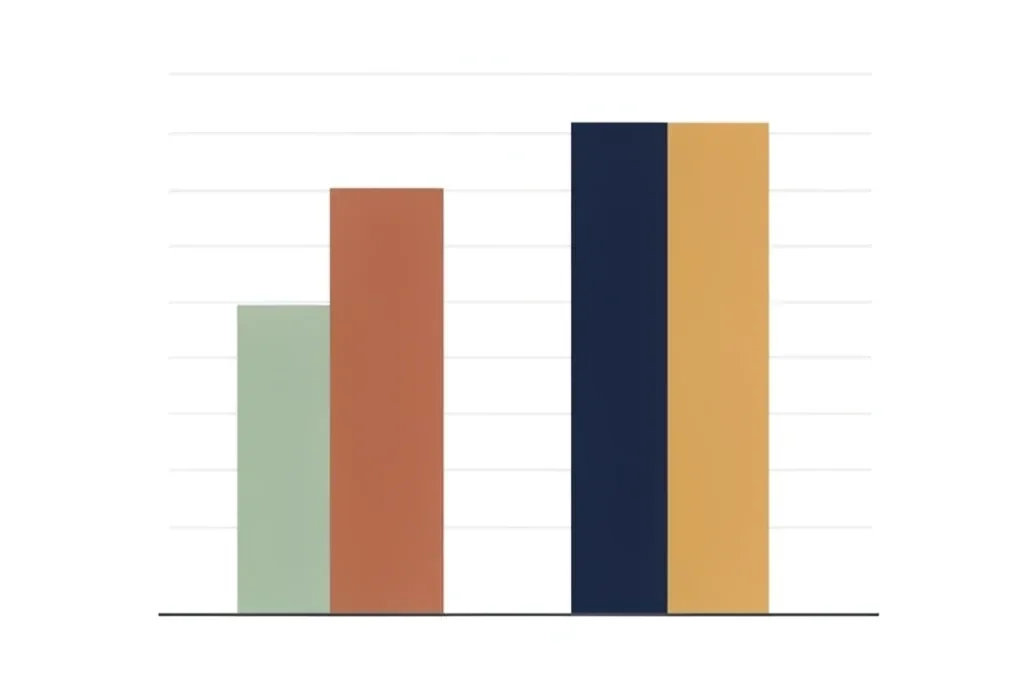 Bar Chart Comparison Illustration — image prompt preview