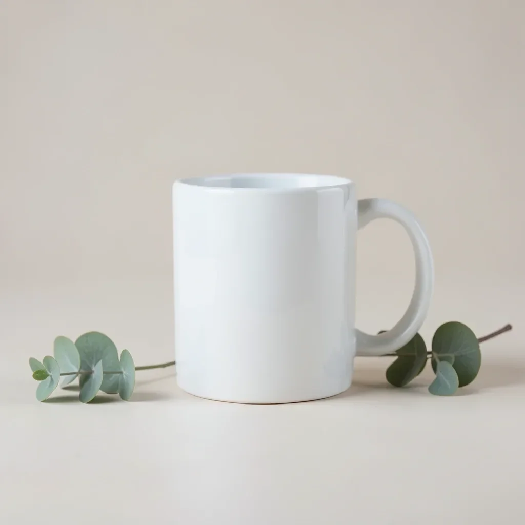 Blank Ceramic Mug Mockup — image prompt preview
