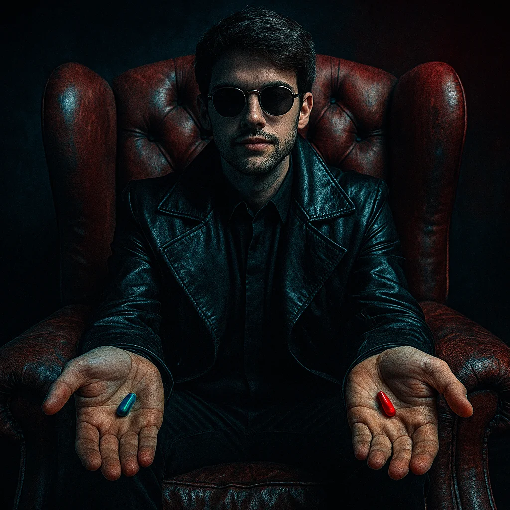 Blue and Red Pill — image prompt preview