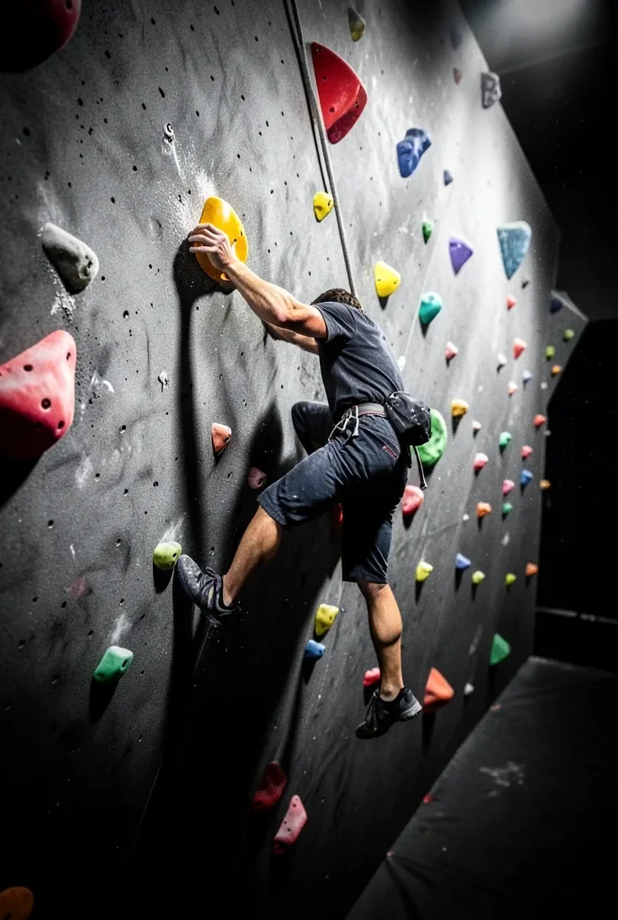 Bouldering Gym Overhang — image prompt preview