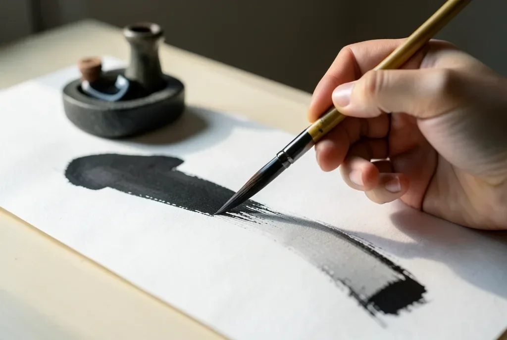 Calligraphy Brush Stroke — image prompt preview