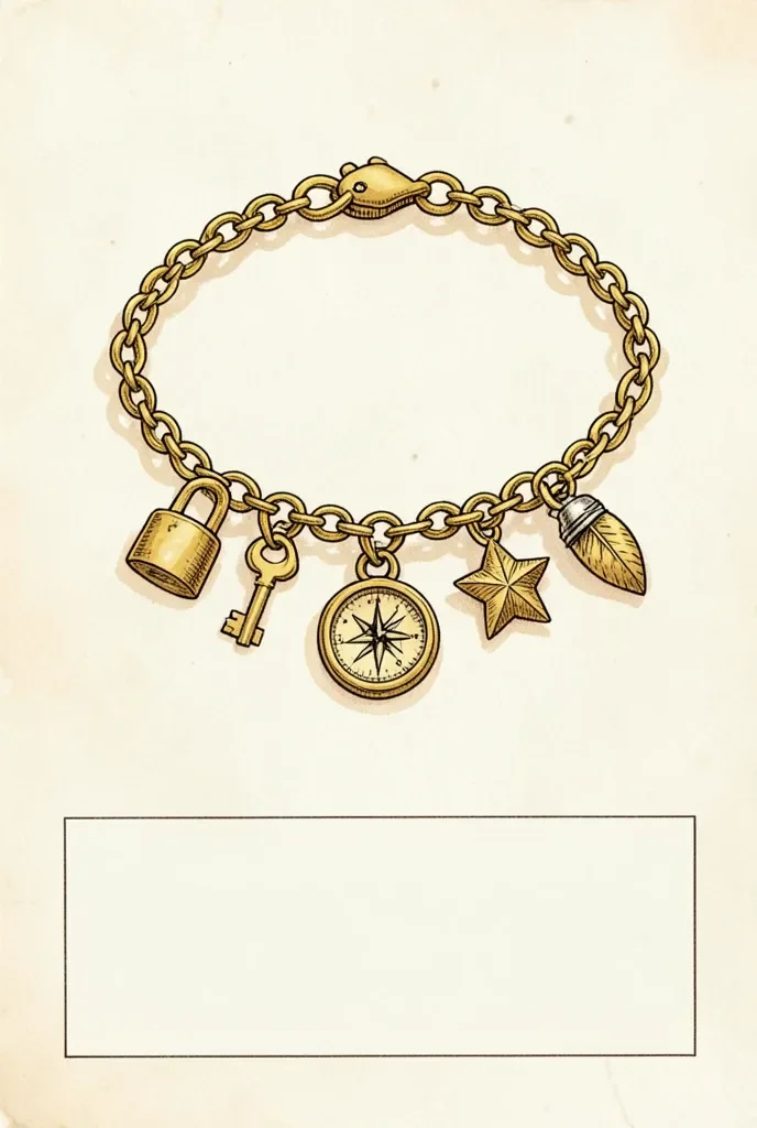 Charm Bracelet with Vintage Charms Design — image prompt preview