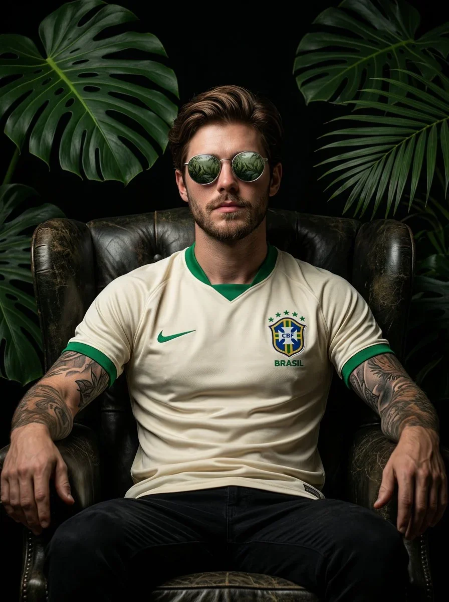 Cinematic Portrait Of A Confident Football Player — image prompt preview