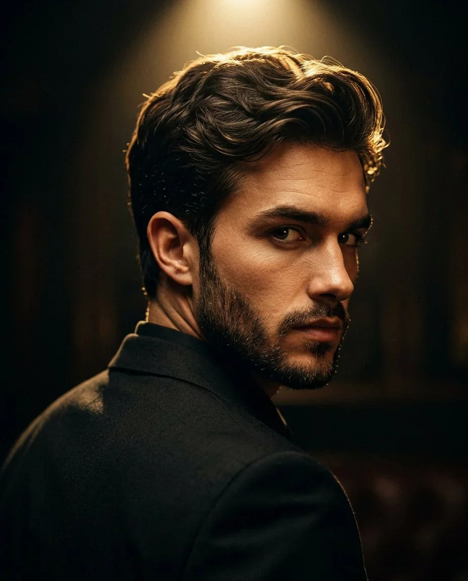 Cinematic Portrait Of A Stylish Man In — image prompt preview
