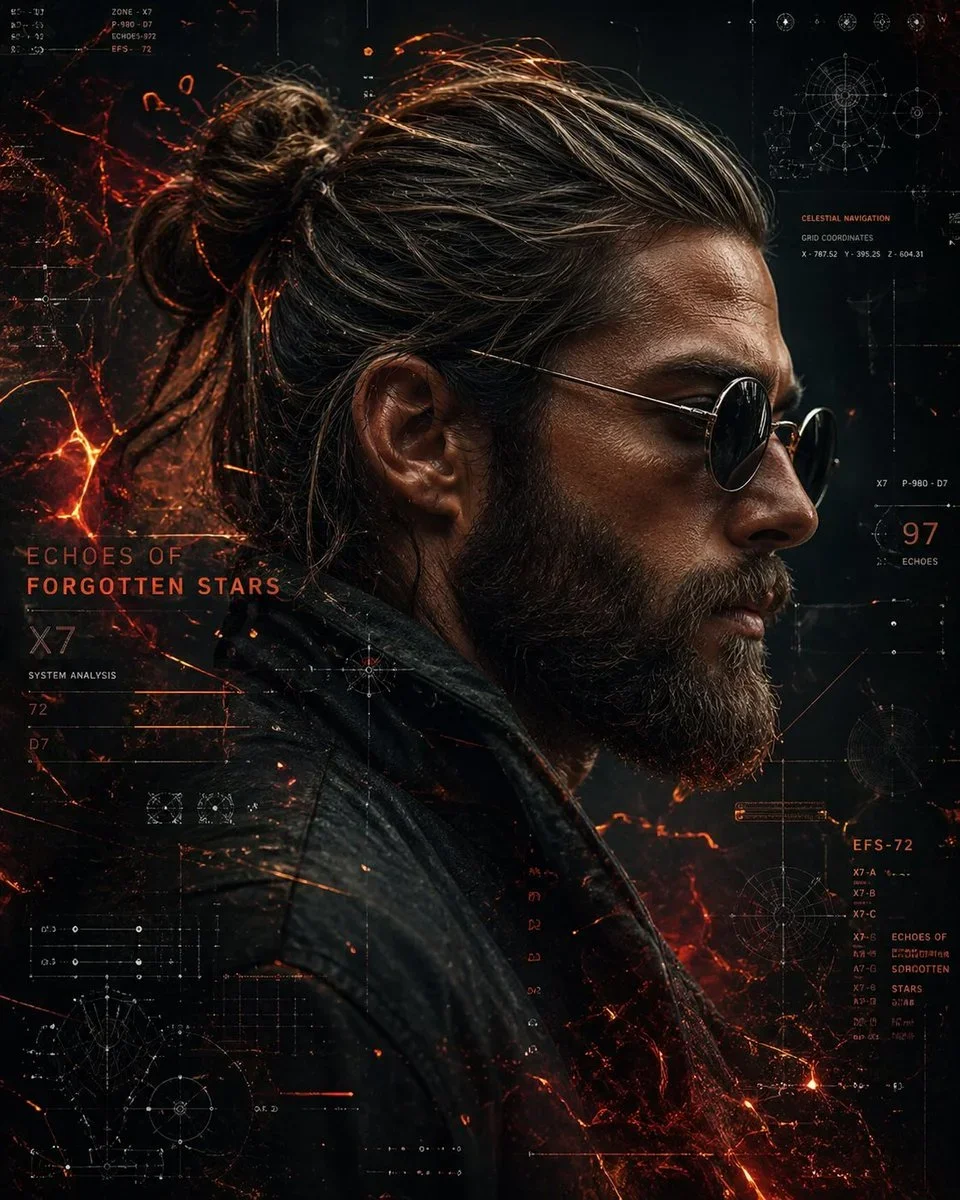 Cinematic Side-Profile Portrait Of A Rugged Man — image prompt preview
