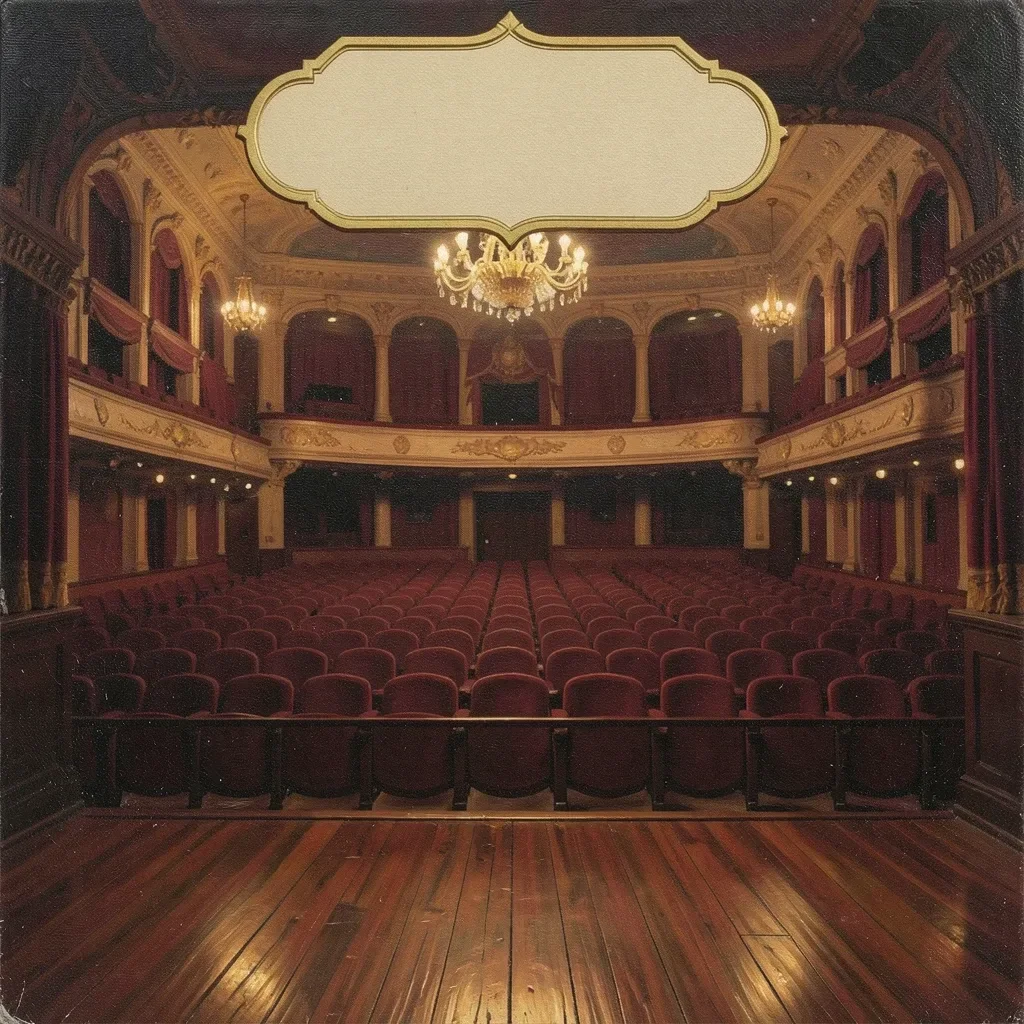 Classical Album Cover: Concert Hall at Dusk — image prompt preview