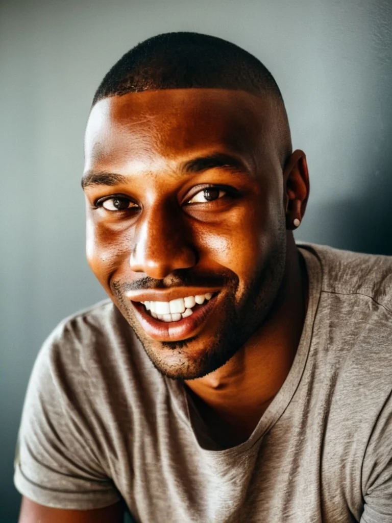 Confident Young Man With A Fresh Cut — image prompt preview