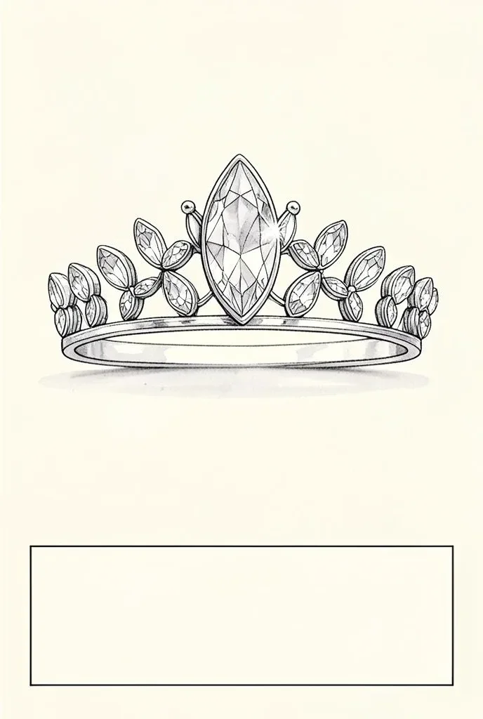 Crystal Tiara with Bridal Crown Design — image prompt preview