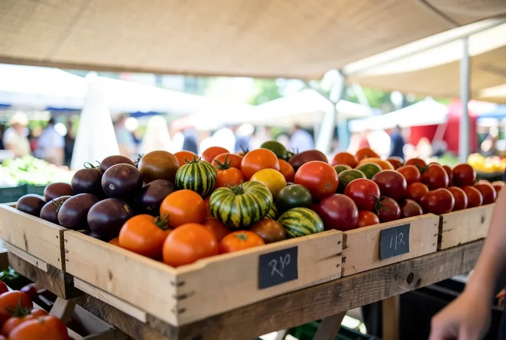 Farmers Market Tomato Stall — image prompt preview