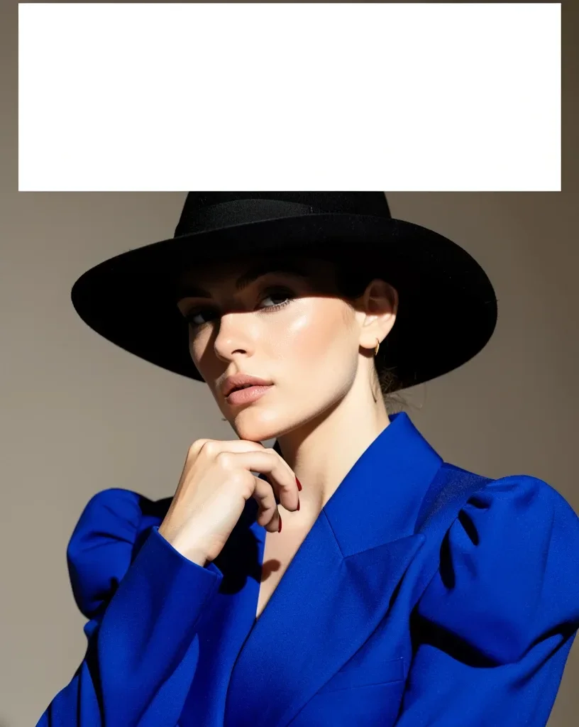 Fashion Magazine Cover with Blank Masthead — image prompt preview