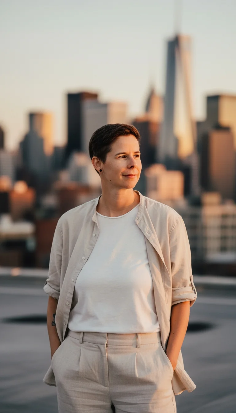 Fashion Portrait Photo Of A Natural-Looking Woman — image prompt preview