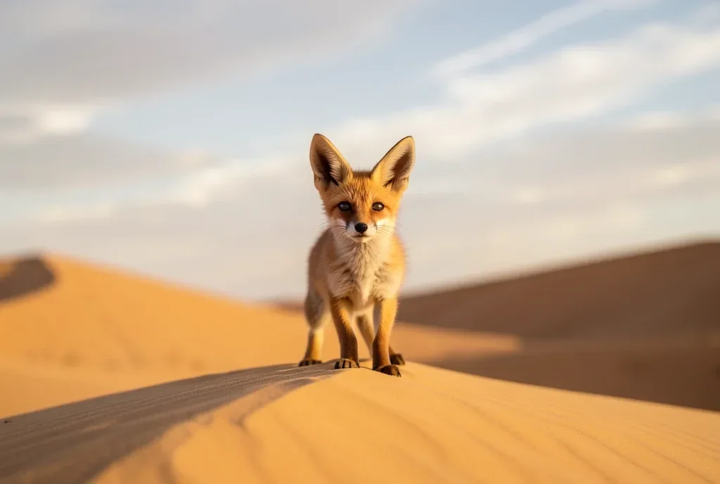 Fennec Fox in Desert Dunes — image prompt preview