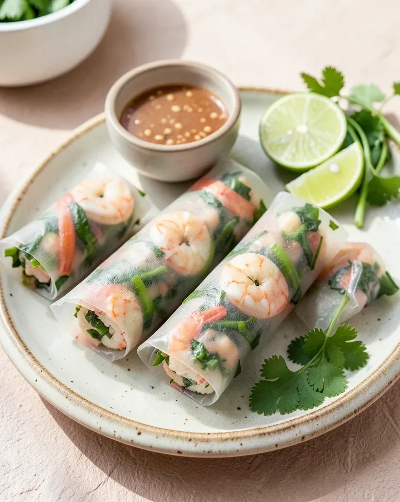Fresh Spring Rolls with Dipping Sauce — image prompt preview