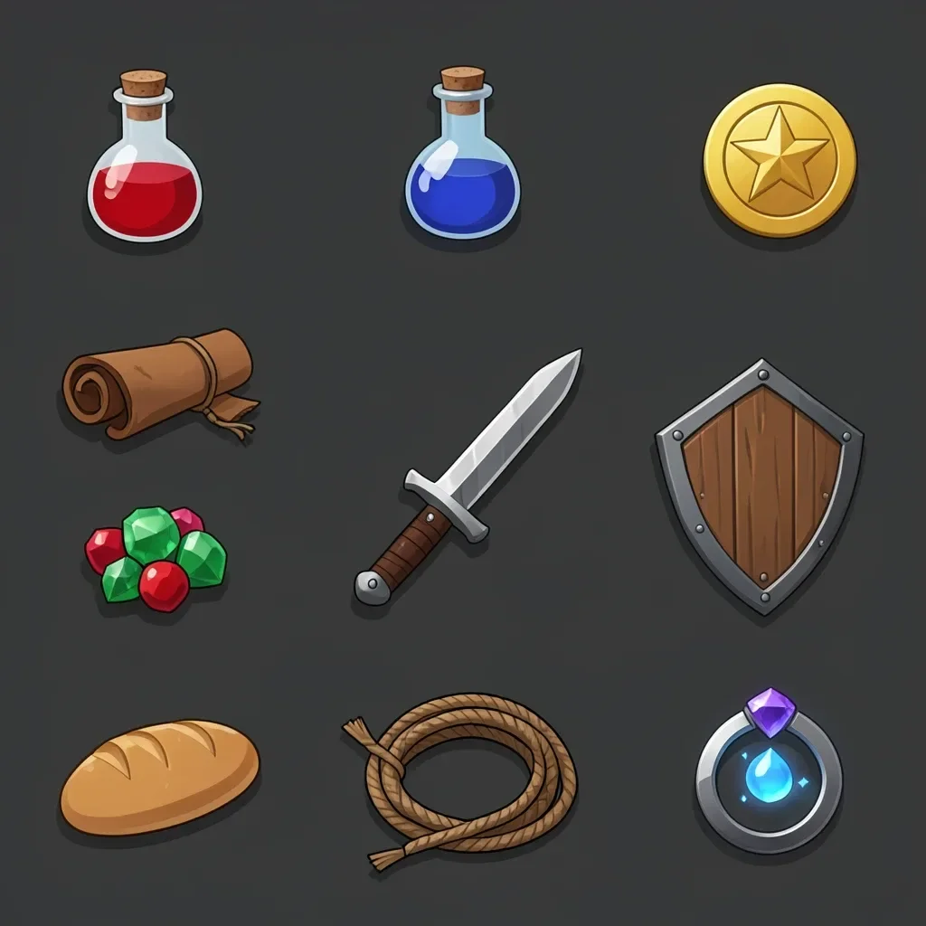 Game Inventory Icon Set — image prompt preview