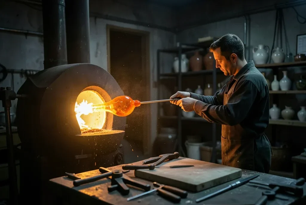 Glassblowing Studio at the Furnace — image prompt preview