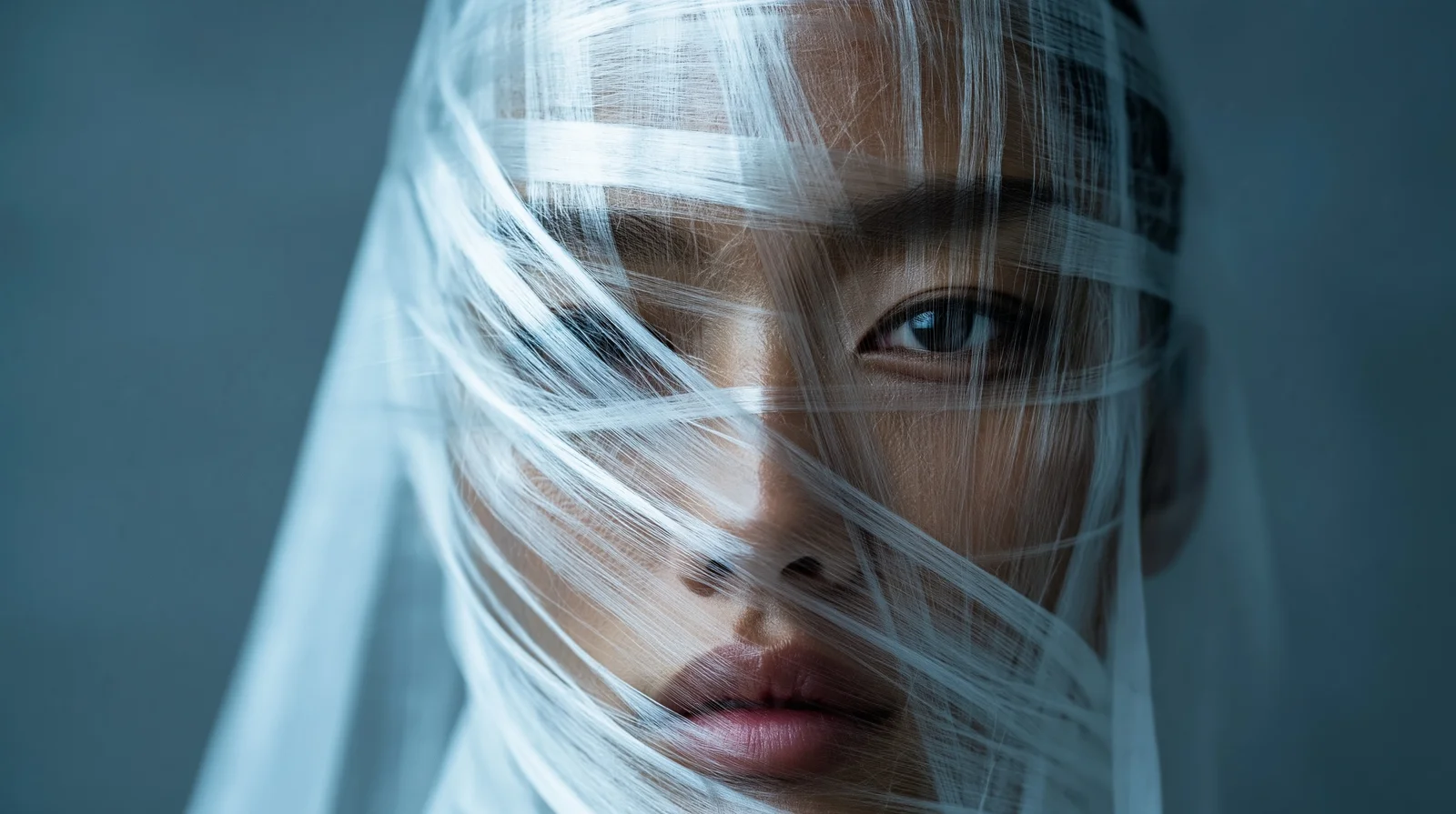 High-end wrapped face — image prompt preview