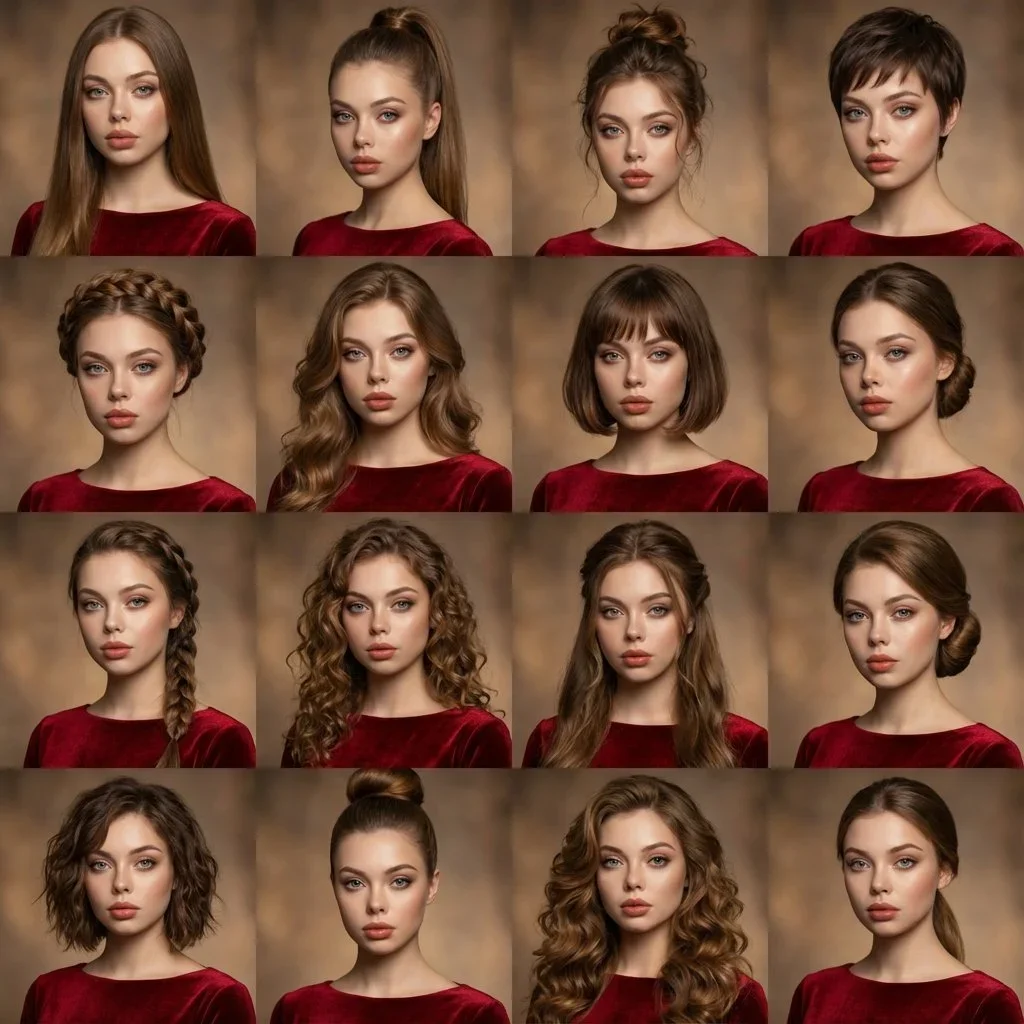 High-Quality Photo Collage Featuring The Same Person — image prompt preview