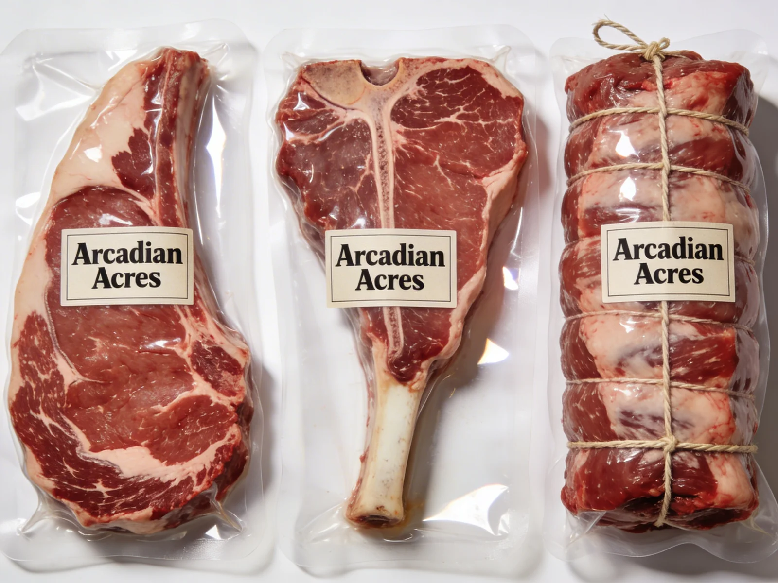 Highly Realistic Photo Of Three Separate Packages — image prompt preview