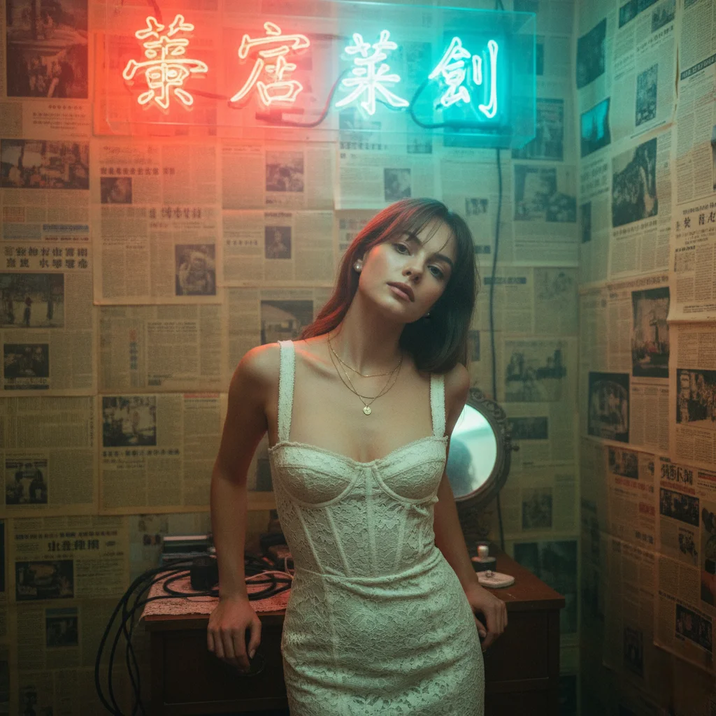 Hong Kong Retro Portrait in 1990s Film Style — image prompt preview