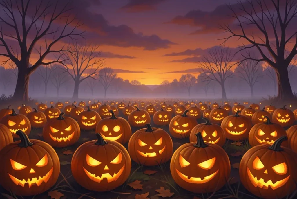 Jack-o-Lantern Pumpkin Patch — image prompt preview