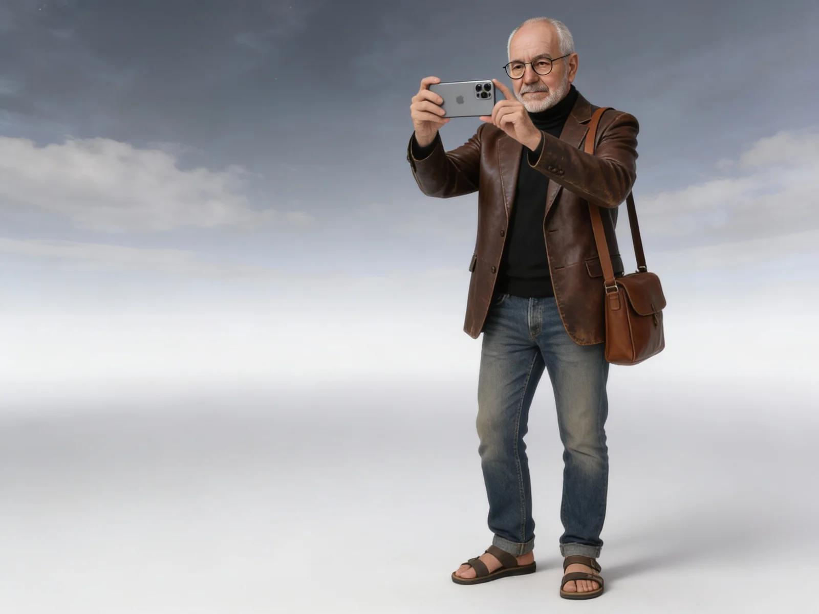 Jfj2 Is Wearing A Slightly Worn Brown — image prompt preview