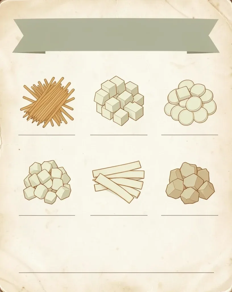 Knife Cuts Kitchen Chart — image prompt preview
