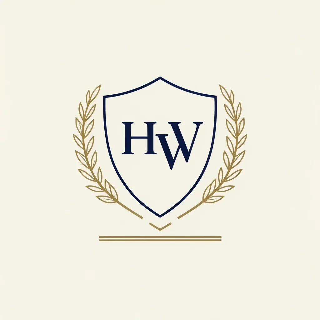 Law Firm Monogram Crest Logo — image prompt preview