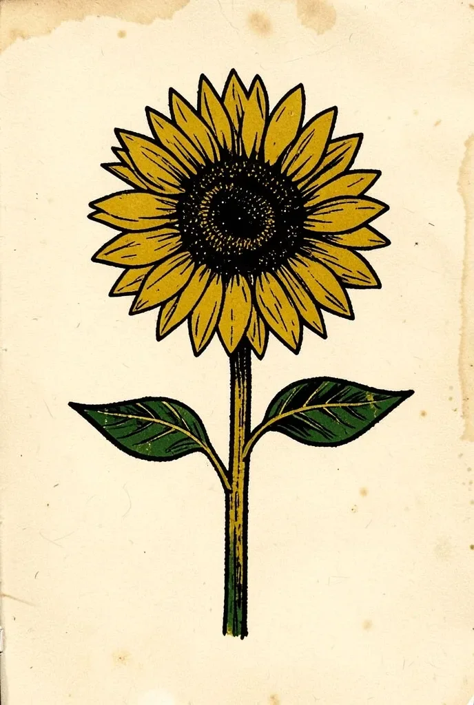 Linocut Botanical Illustration — image prompt preview