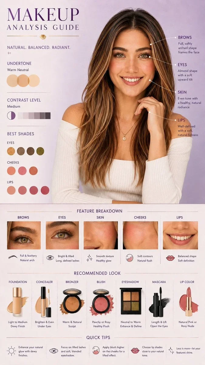 Makeup Analysis Guide Infographic (9:16) — image prompt preview