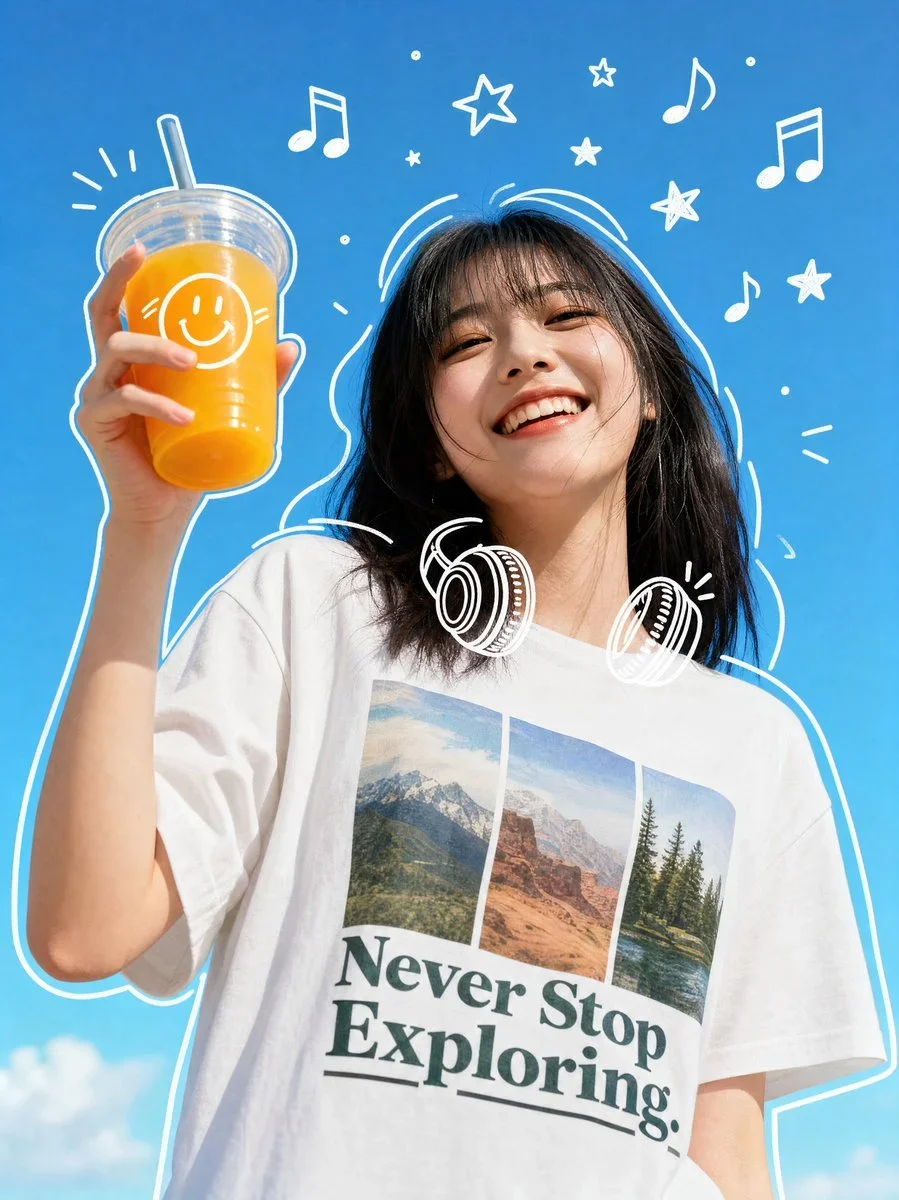 Medium Low-Angle Shot Of A Joyful Young — image prompt preview