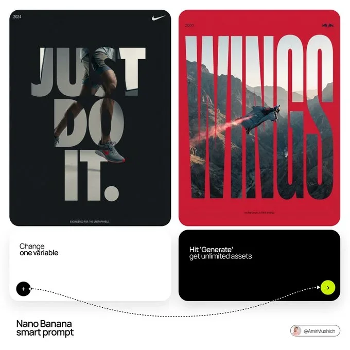 Minimal High Contrast Design — image prompt preview