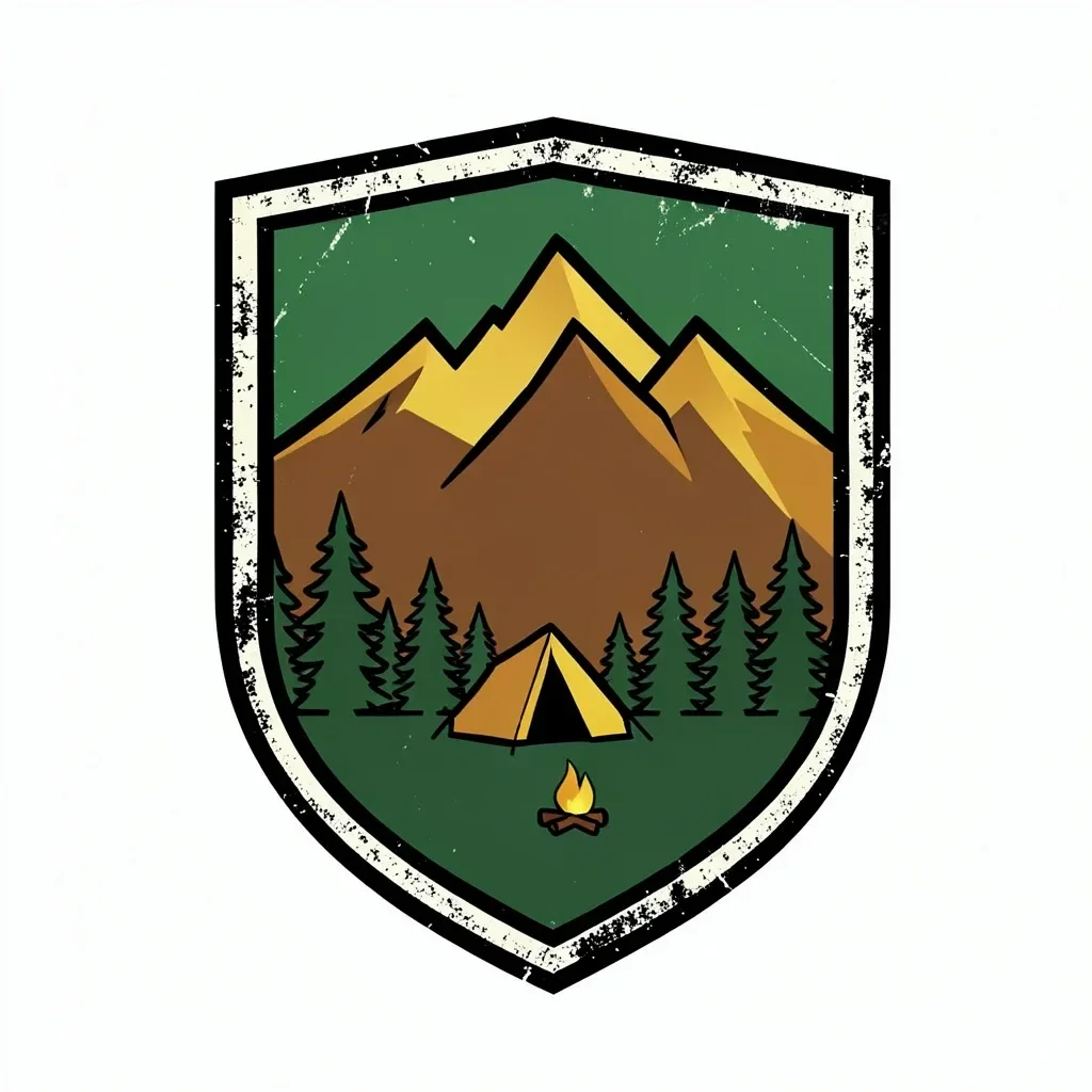 National Park Adventure Badge Tee — image prompt preview