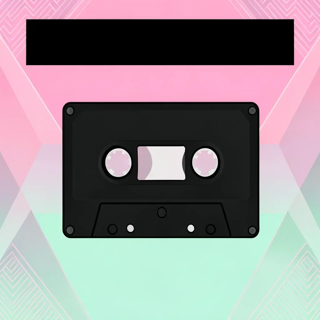 New-Wave Cassette Album Cover — image prompt preview