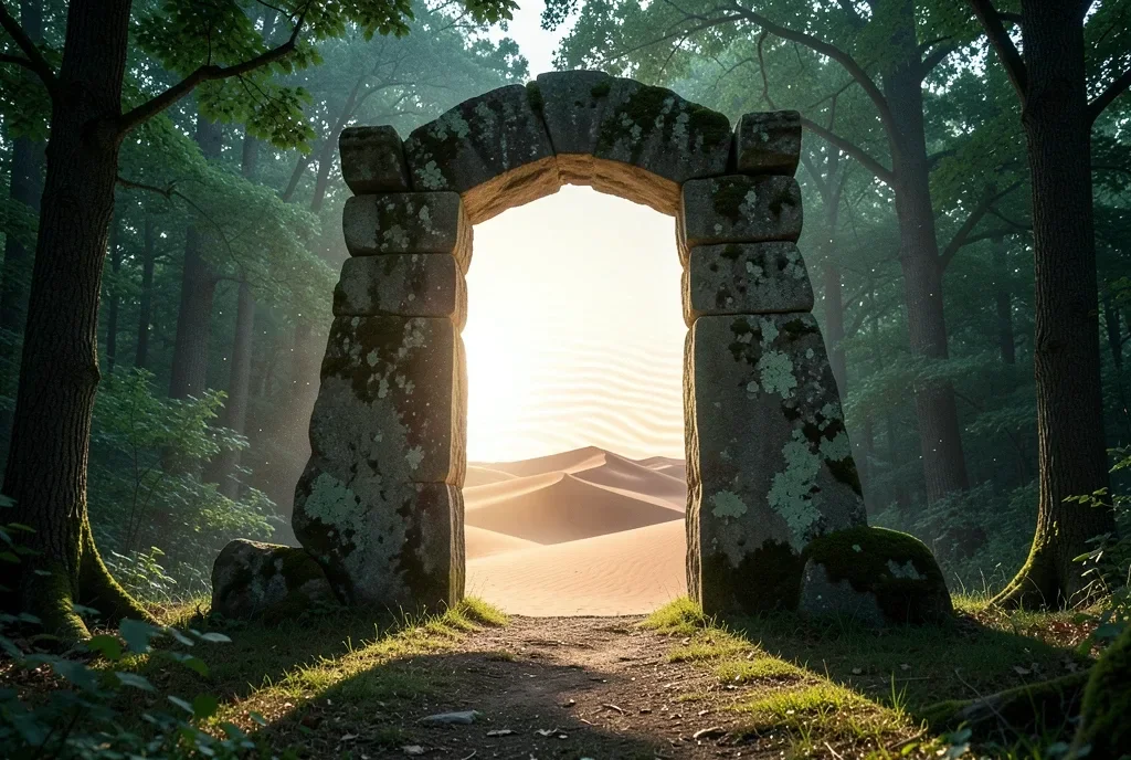 Portal in a Forest Clearing — image prompt preview