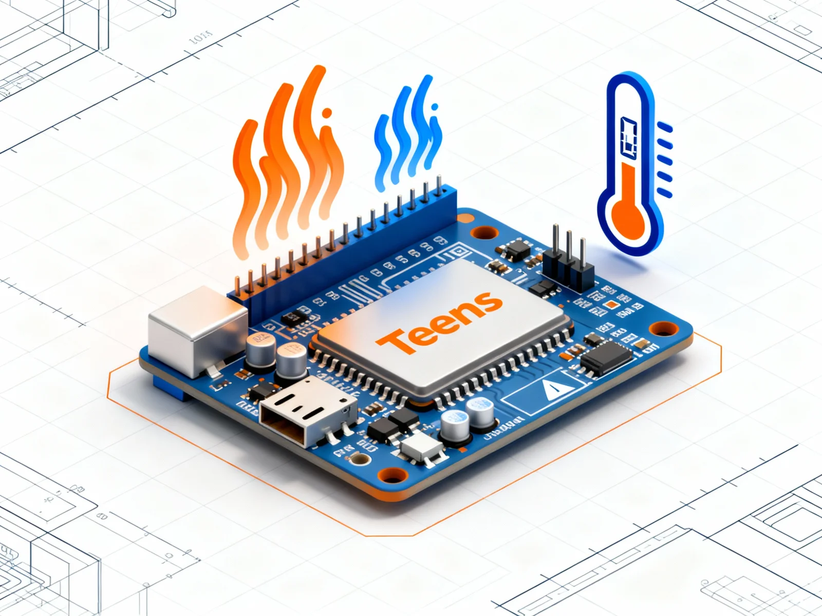 Prompt: "Isometric 3D Render Of A Microcontroller — image prompt preview