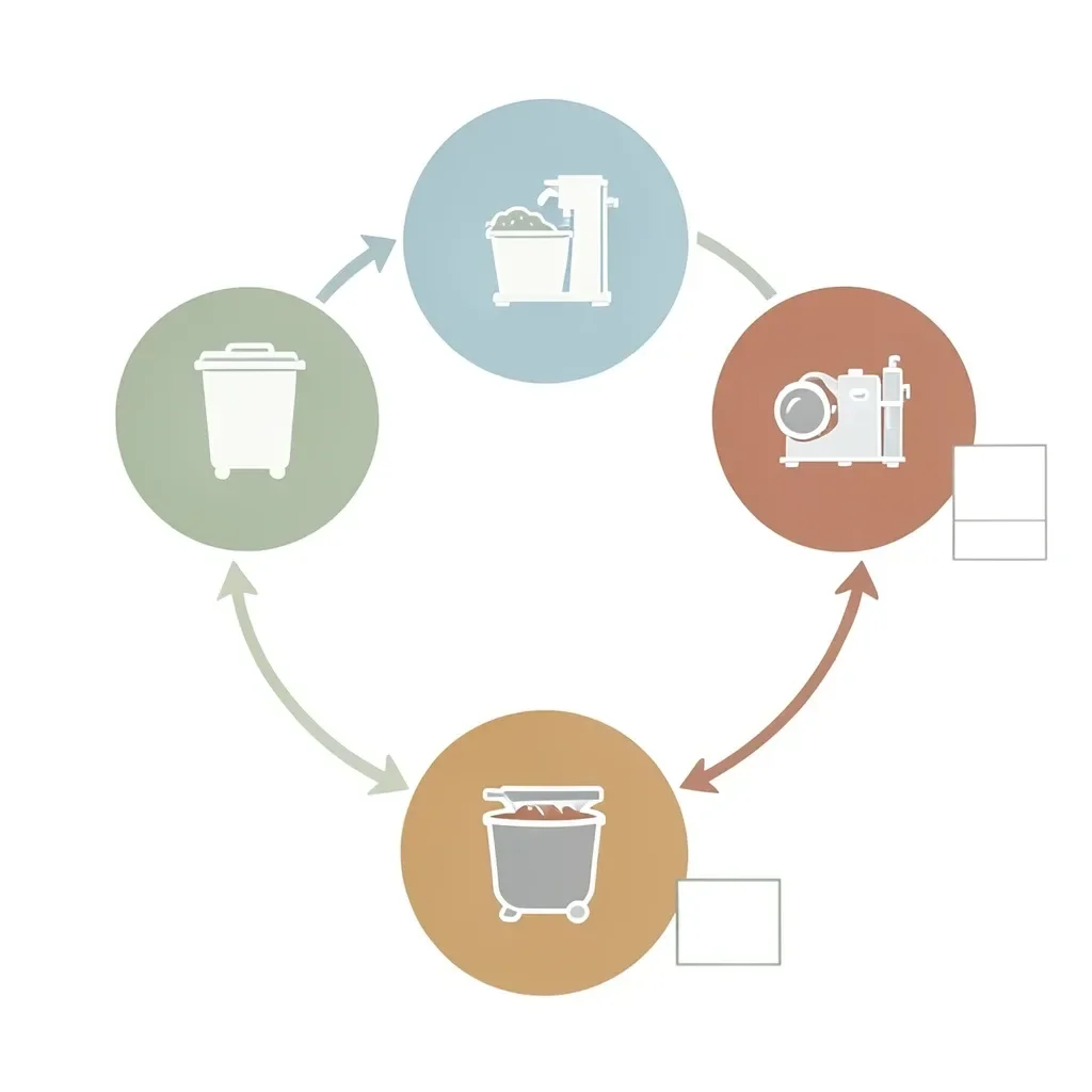 Recycling Process Flow — image prompt preview