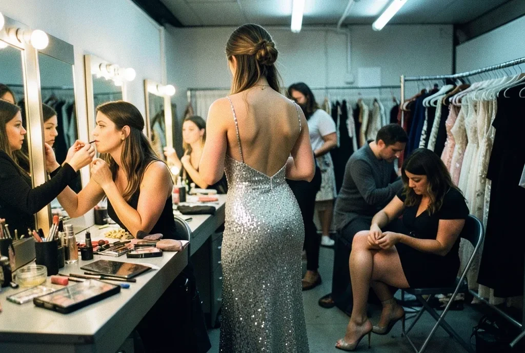 Runway Backstage Candid — image prompt preview