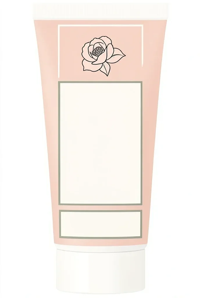 Skincare Tube Label with Minimal Layout — image prompt preview