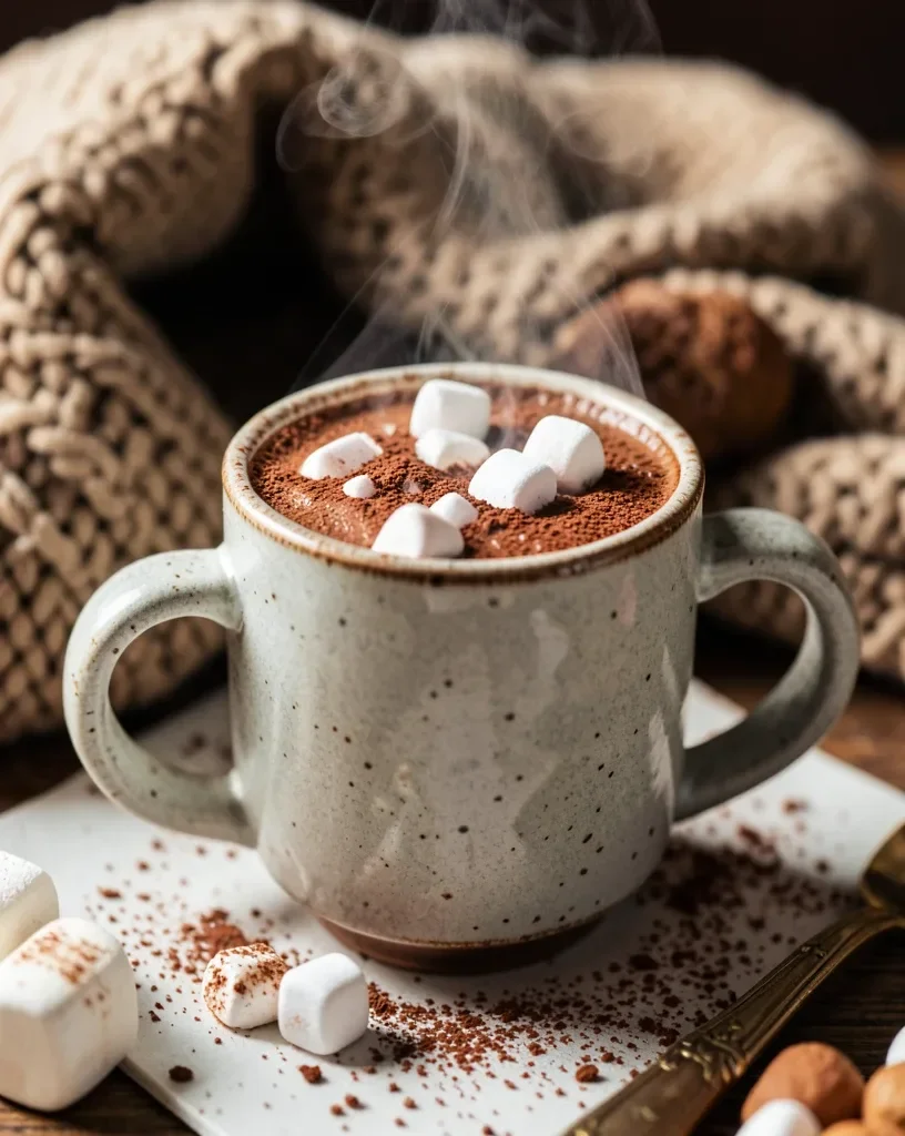 Steaming Hot Chocolate with Marshmallows — image prompt preview