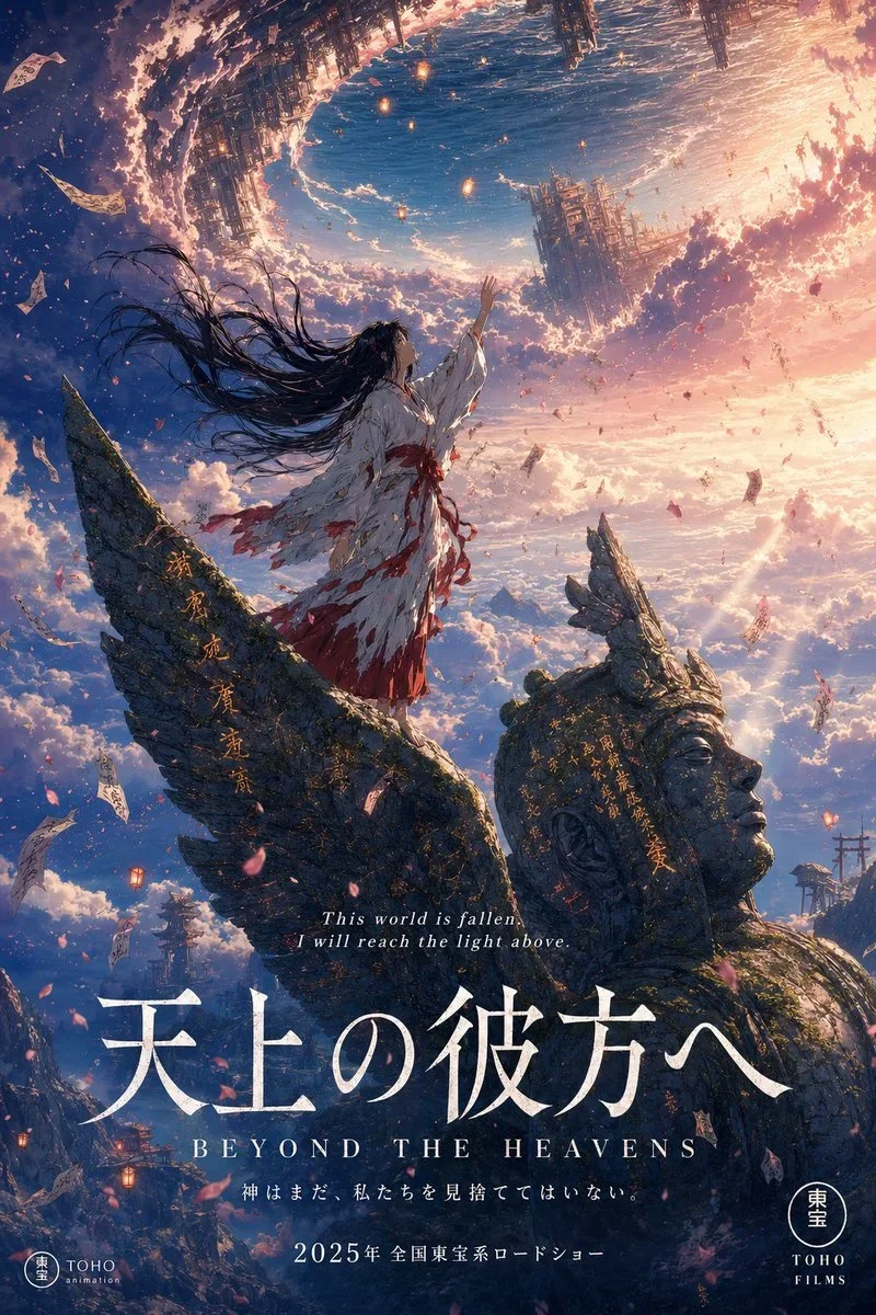 Stunning Anime Theatrical Movie Poster In Portrait — image prompt preview
