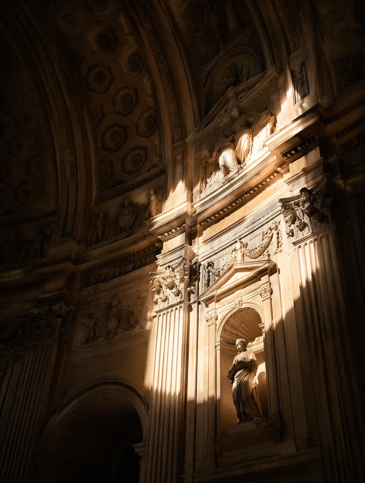 Stunning Interior Architectural Photograph Looking Up At — image prompt preview