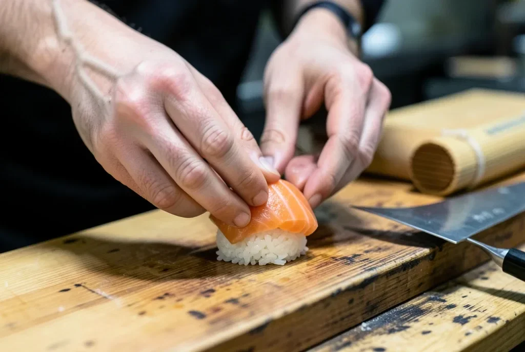 Sushi Chef Nigiri Press — image prompt preview