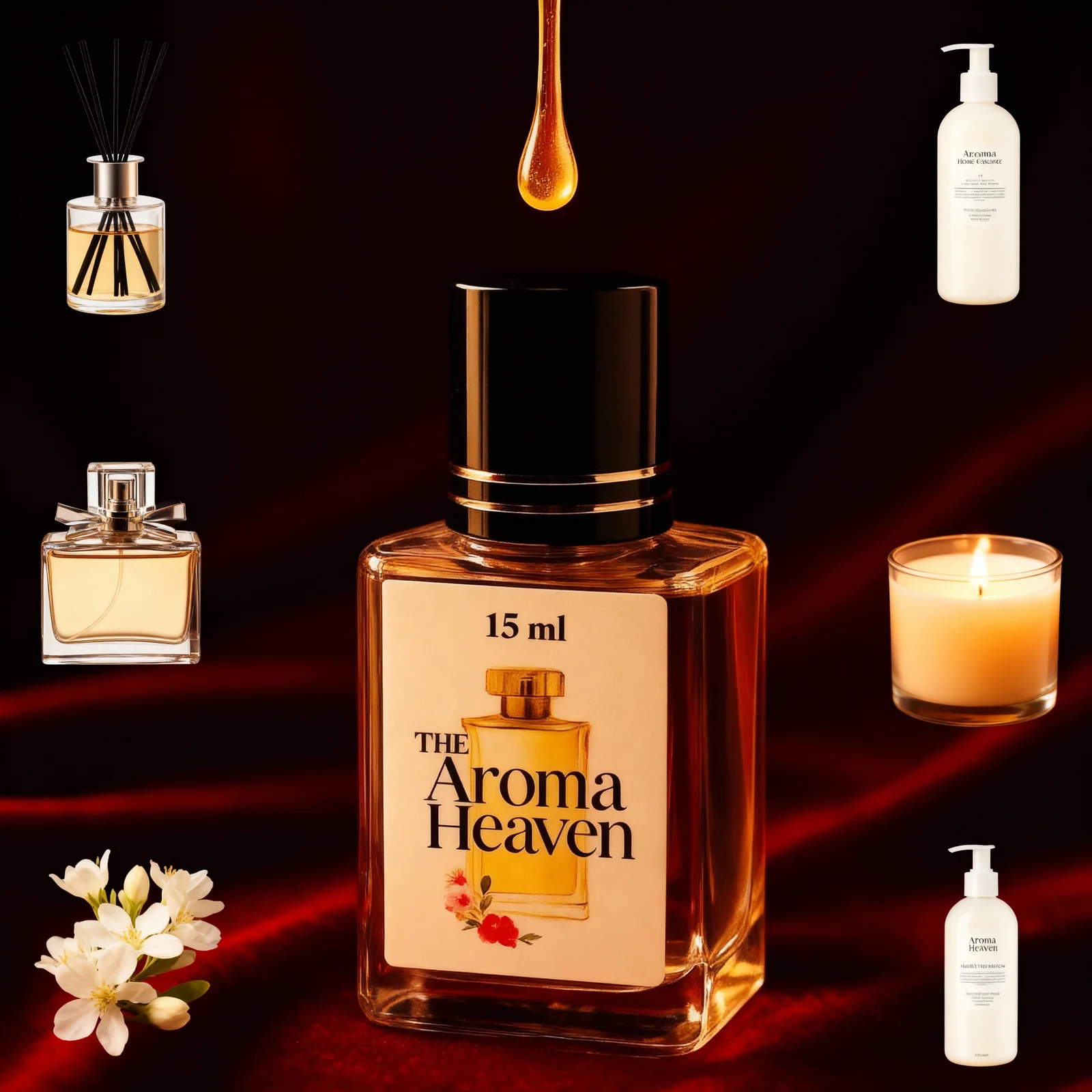 Aroma Heaven Fragrance Oil Campaign — image prompt preview
