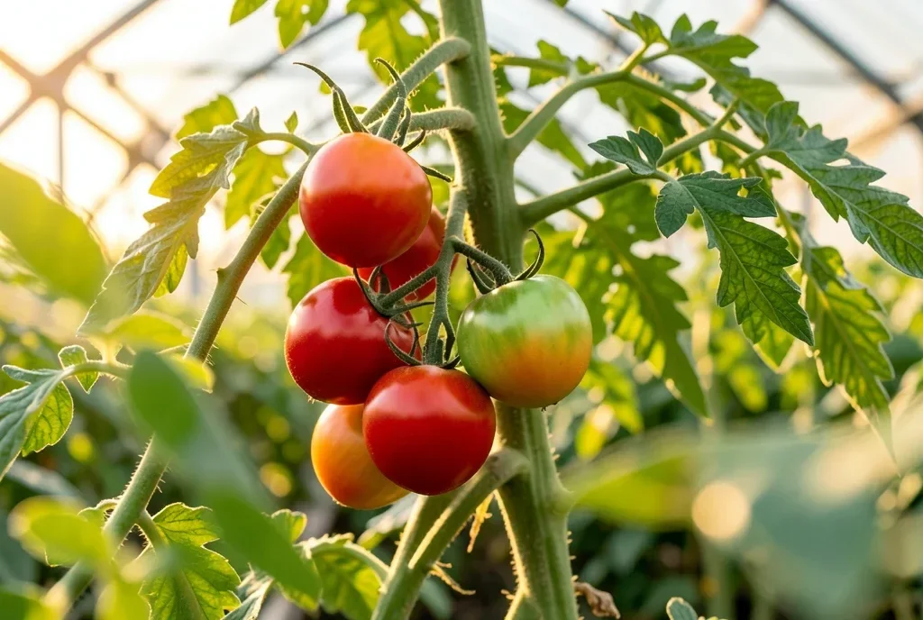 Tomatoes Ripening on the Vine — image prompt preview