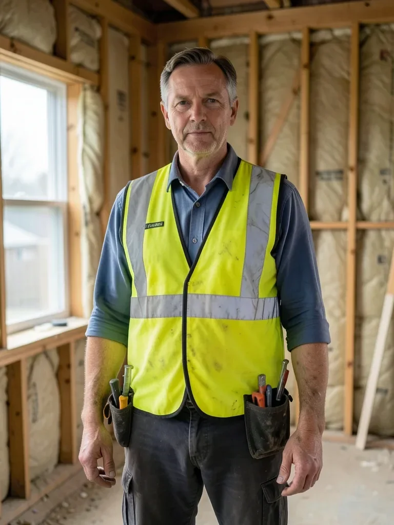 Tradesperson Portrait on a Build Site — image prompt preview